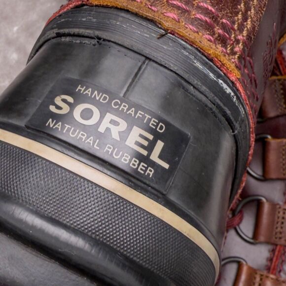 Sorel Premium Joan of Arctic Red Oxblood Waterproof Snow Boots Womens Size 7.5 - Picture 11 of 16